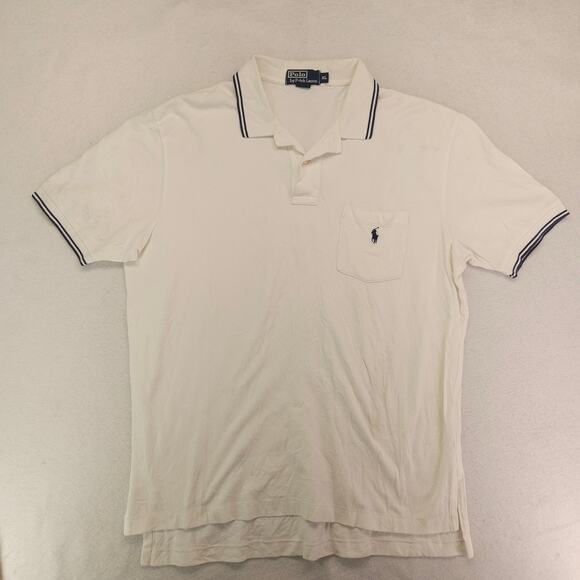 Polo by Ralph Lauren Collared Short Sleeve Polo Shirt Mens Size XL White - Picture 2 of 9